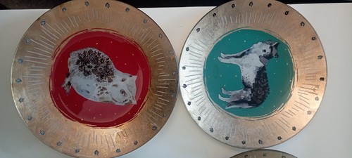 Assiettes plates fragonard - assiettes,