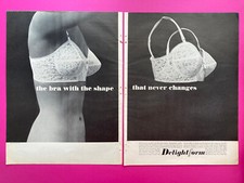 publicité delightform 1960 mode lingerie soutien gorge rétro sixties bra