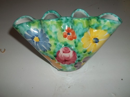 Vintage ceramic flower pot - vintage, pot,or