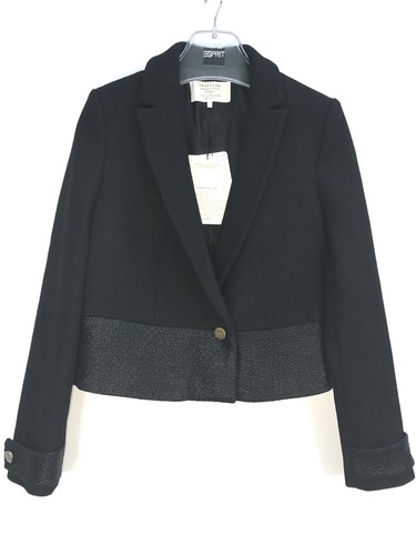 Zara noir laine mélange veste - zara,