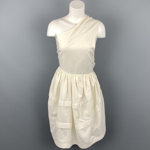 Robe asymétrique épaule - robe,