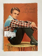 Claude François AUTOGRAPHE Belle carte 9/14 dédicace signé Signature Cloclo 1963