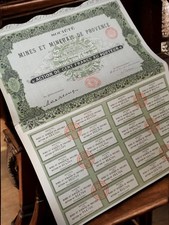 Action au porteur vintage