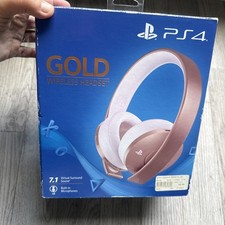 Casque Gold rose Sony PS4 NEUF