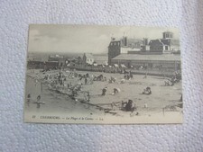 CPA - CHERBOURG - La plage et le casino