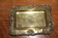 VIDE POCHES ANCIEN CENDRIER PUBLICITAIRE EN LAITON DOM BENEDICTINE