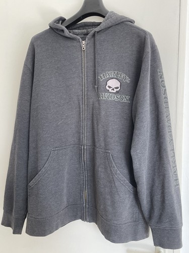 Sweat capuche zippé harley - sweat,