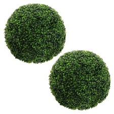 Lot de 2 boules de buis