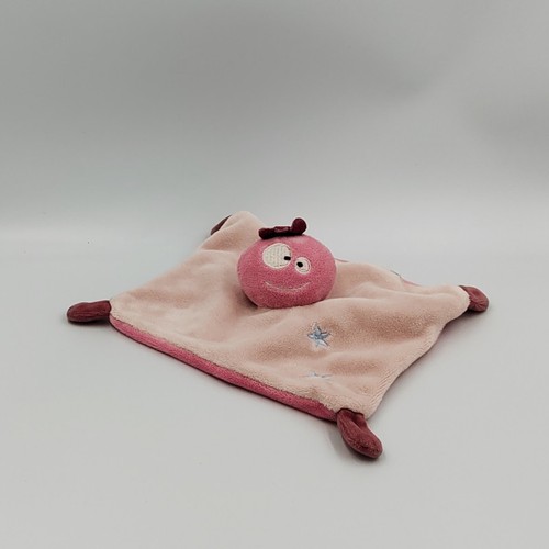 Doudou plat pieuvre rose tout - plat,