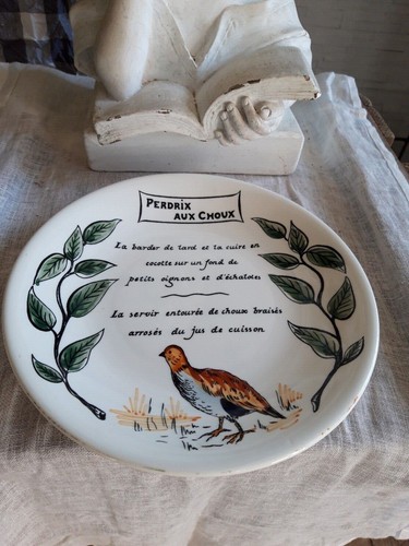 Assiette faience gien - faience,