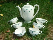 Théière, cafetière + 6