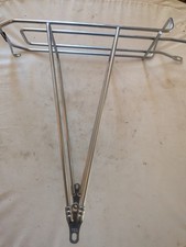 Porte-Bagages Arrière Vélo Ancien / Vintage - Acier Chromé -