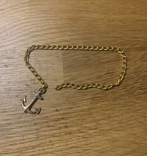 Ancre en laiton & chaîne pour Canot Voilier jouet en Bois BORDA Bateau de Bassin