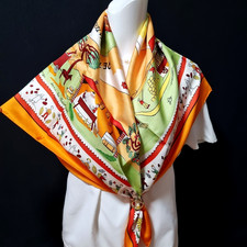 RARE VINTAGE foulard en soie
