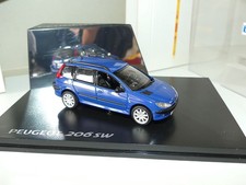 PEUGEOT 206 SW Bleu NOREV 1:43