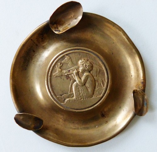 Cendrier laiton art deco - cendrier,