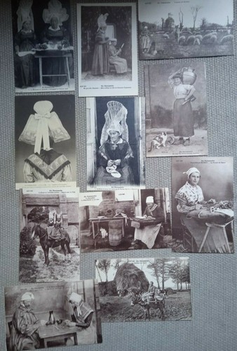 Lot cartes postales en - de,