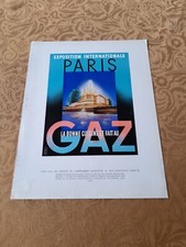 EPREUVE IMPRIMERIE 1937  EXPOSITION PARIS LA BONNE CUISINE SE FAIT AU GAZ