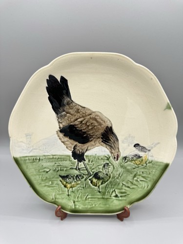 Assiette poule barbotine - assiette,
