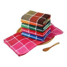 4 torchons Multicolore neufs