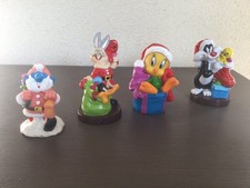 4 figurines vintage - 9 cm - Warner Bros 1995/1999 - Très bon état