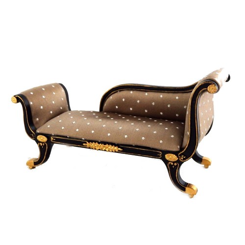 Dolls house empire chaise - dolls,