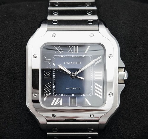 Cartier montre santos - santos, acier