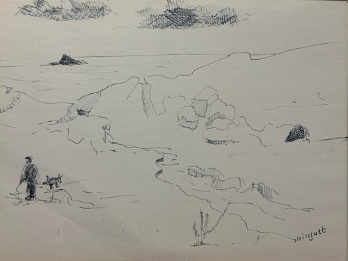 Dessin ancien école bretonne - école,