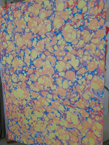 Papier marbré cuve - marbré, de