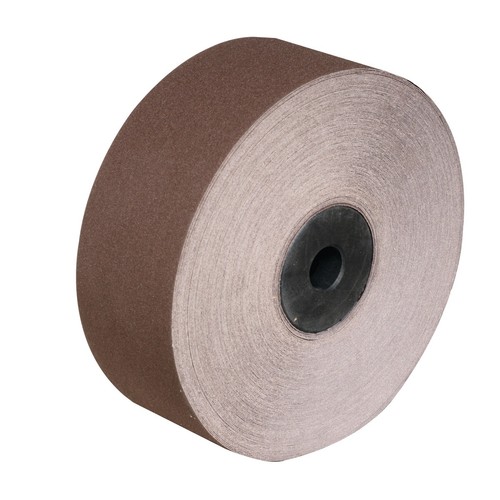 Bande abrasive sur rouleau