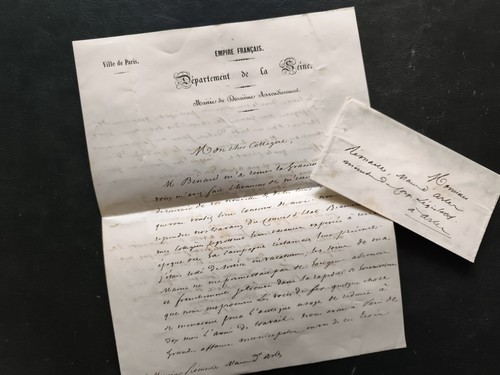 1852 lettre autographe - v.1852,