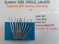 Machines à coudre 500 505 Lg LAX505 1470, Nm 180/24 ADLER, Lockstitch GEBR