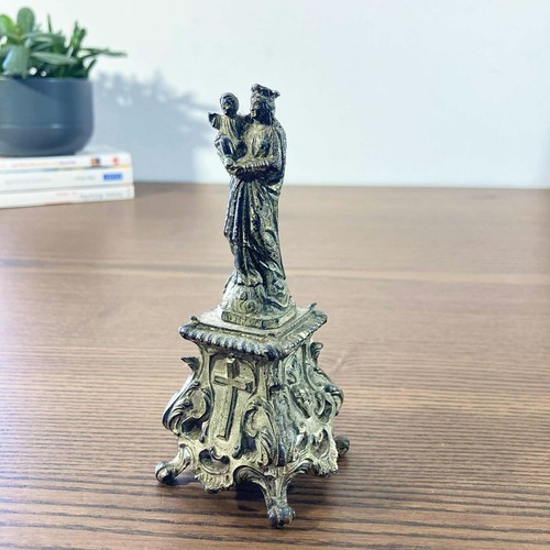 Statue vierge enfant en - statue,