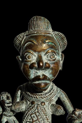 Rare statue maternité bamoun - rare,