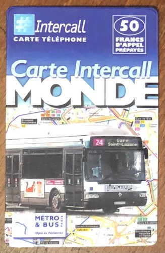 Intercall carte paris ratp bus - intercall,