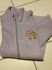 LITTLE PETSHOP Veste Gilet polaire mauve parme à fermeture éclair enfant 10 ans 