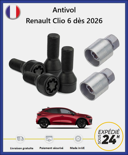 Ecrous antivol roues noir - de,