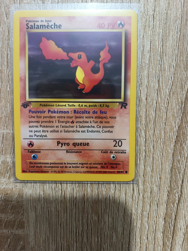 Carte pokémon salamèche - carte,