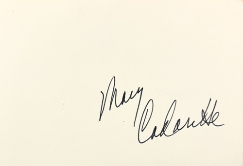 Mary cadorette signed - mary,