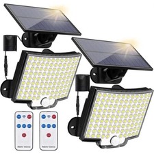 2 Lampes Solaires 106 LED IP65