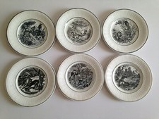 6 anciennes Assiettes Digoin