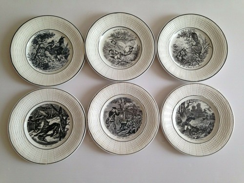 Anciennes assiettes digoin - assiettes,