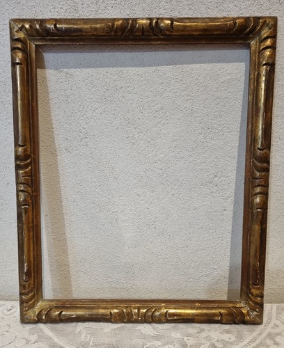 Cadre ancien bois - 8f, feuillure