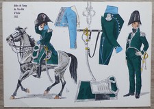 Rigo: Le Plumet, planche 108: Aides de Camp Vice-Roi Italie - Coloriée à la Main