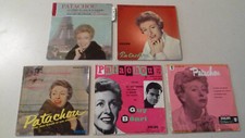 Lot collection de 5 disques vinyles EP 45T de Patachou - 45 tours 7"