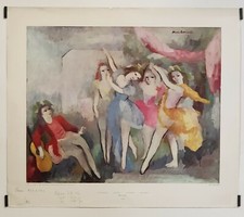 Laurencin Marie Les Danseuses 1957 Affiche en Lithographie Musique Danse Femme