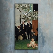 Horloge décorative sur toile 30x60 Painting Family People Henri Rousseau Decor