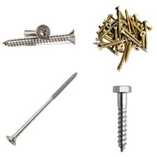 Série De Vis Tire-Fonds Mustad Fisher 4,5X19 3,5X25 5X50 4X40 5X120 8X50