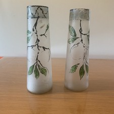Duo De Vases En Pâte De Verre