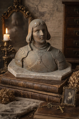 Buste jeanne arc ancien - buste, d’arc